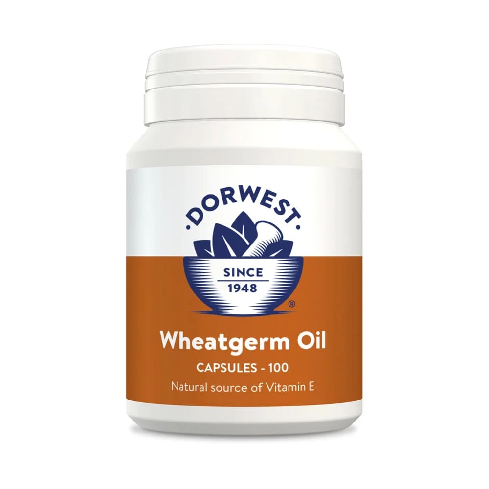Dorwest Wheatgerm Oil Capsules for skin and support mobility for dogs and cats