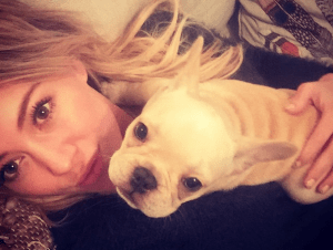 Hilary Duff and Her Dog
