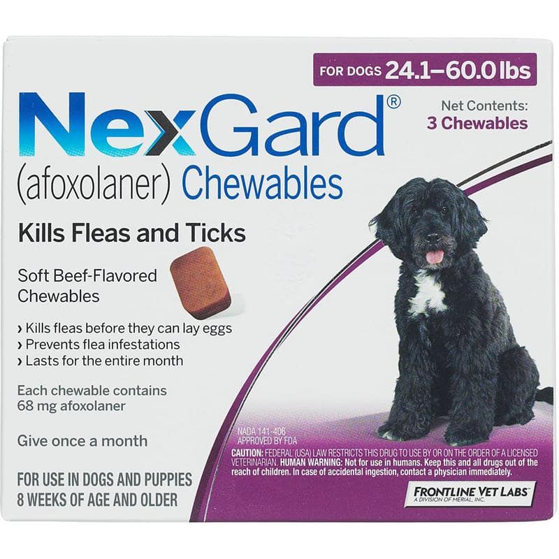 Nexgard Chewables for Dogs Purple Pack